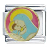 Mary &amp; Baby Jesus More Color Pink Italian Charm