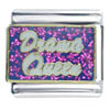 Glitter Pink Drama  Queen  Italian Charm