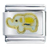 Elephant Yellow Italian Charm