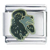 Black Poodle Italian Charm