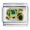 Tractor Green Italian Charm
