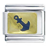 Blue Anchor Italian Charm