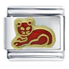 Cat Red  Italian  Charm