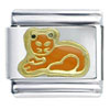 Cat Orange Italian Charm