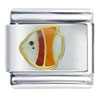 Angel Fish White Italian Charm