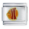 Angel Fish Orange Italian Charm