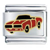 Big Red Muscle Car Italian Charm