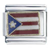 Flag Of Puerto Rico Italian Charm
