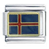 Flag Of Iceland Italian Charm