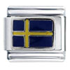 Flag Of Sweden Italian Charm