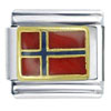 Flag Of Norway Italian Charm
