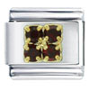 January Four Birthstone Studded Italian Charm