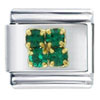 Gold Plated 4 Pcs  May  Emerald Color  Birthstone  Studded  ... 