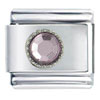 June  Pearl  Color Round  Birthstone  Italian Charm