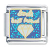 Girls Best Friend  Diamond  Italian Charm