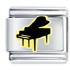 Black Grand Piano Italian Charm