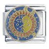 Sun And Moon Blue Italian Charm