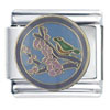 Bird On Cherry Blossom Italian Charm