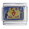 Number One Race Car Italian Charm