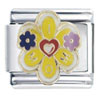 I Heart Mom Flower Italian Charm