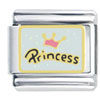 Princess Pink Crown  Italian  Charm