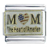 The Heart Of American Mom Italian Charm