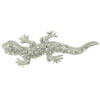 Silver Gecko Brooch