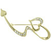 Shooting Hearts Brooch