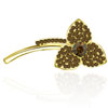 Amber Orchid Brooch