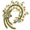 Amber Wave Of Grain Brooch