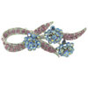 Ribbon With Flowers Brooch
