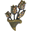 Tulip Flower Bouquet Brooch