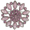 Pink Medallion Brooch