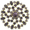 Purple Medallion  Brooch 