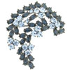 Blue Garland Brooch