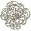 Pearl Pink Rose Brooch