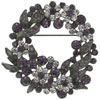 Wreath Swarovski Crystal Brooches