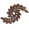 Marquise Scroll Brooch