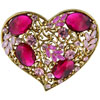 Filigree Heart Brooch