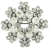 Rhinestone Snowflake Brooch