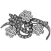 White Flower Vine Brooch