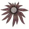 Red Wildflower Brooch