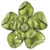Green Flower Brooch