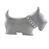 Scottish Terrier Silver Brooch