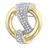 Gold Circle Brooch