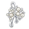 Pearl &amp; Rhinestone Brooch