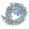 Turquoise Wreath Brooch