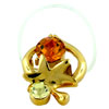 Golden Strawberry Studded Toe Ring