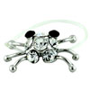 Silver Tone Crab Toe Ring