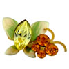 Butterfly On Plant Toe Ring